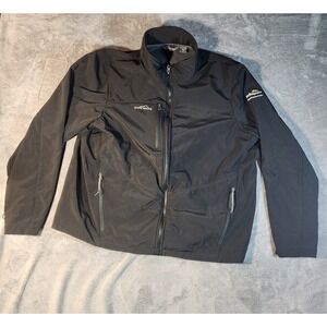 Eddie Bauer Jacket Mens 3XL Black EB530 Soft Shell Gorpcore Company Logo